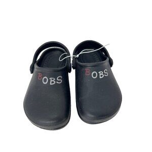 Skechers BOBS Black Clogs Size 10 Unisex Kids Comfort Slip-On Garden Work Shoes